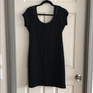 FP black beaded dress